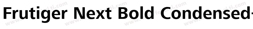 Frutiger Next Bold Condensed字体转换